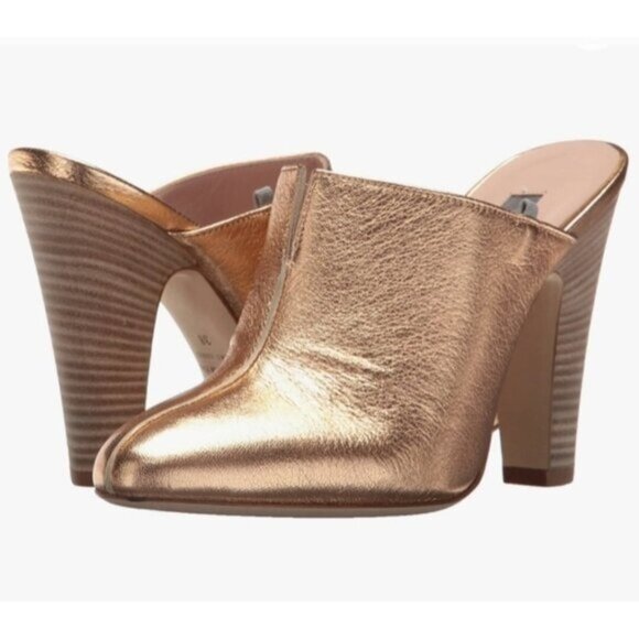SJP by Sarah Jessica Parker Rigby Mule Rosegold 3.75" Heels EU 38. US 8 Italy - Picture 1 of 10